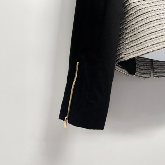 Calvin Klein Tweed Zip Up Jacket Suit Blazer Coat White Black Grey - Picture 5 of 7